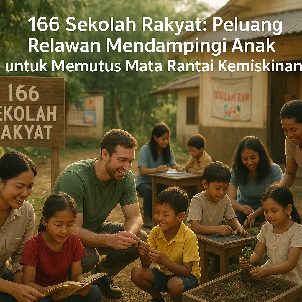 166 Sekolah Rakyat: Peluang Relawan Mendampingi Anak untuk Memutus Mata Rantai Kemiskinan