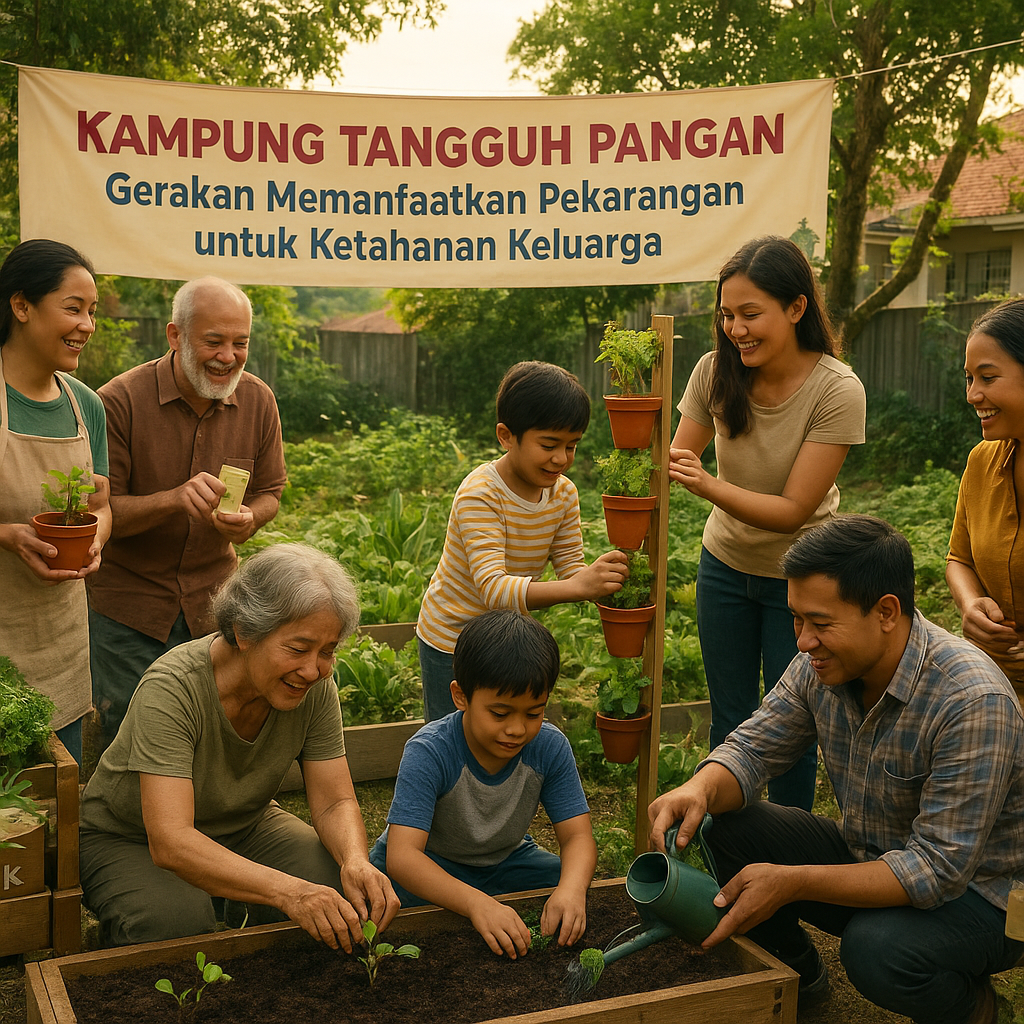 Kampung Tangguh Pangan: Gerakan Memanfaatkan Pekarangan untuk Ketahanan Keluarga