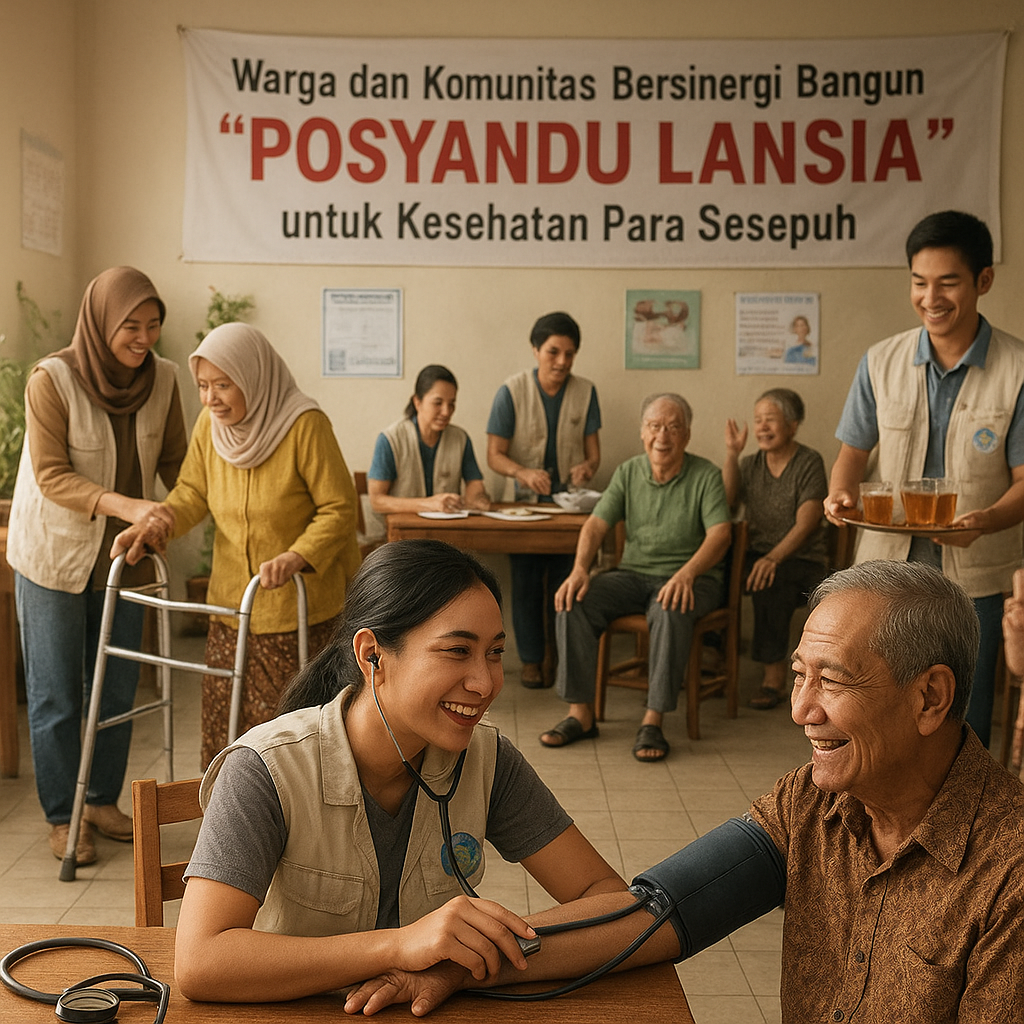 Warga dan Komunitas Bersinergi Bangun 'Posyandu Lansia' untuk Kesehatan Para Sesepuh