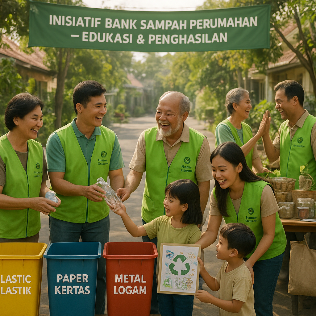 Inisiatif 'Bank Sampah' Perumahan Raih Penghasilan, Sekaligus Edukasi Warga tentang Pilah Sampah