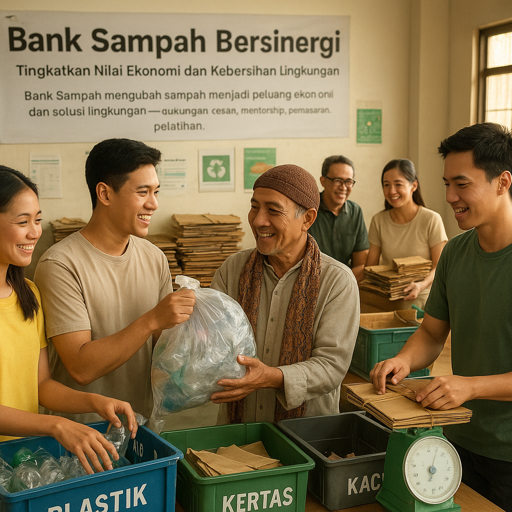 Bank Sampah Bersinergi: Tingkatkan Nilai Ekonomi dan Kebersihan Lingkungan