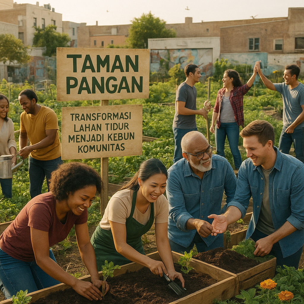 Transformasi Lahan Tidur Menjadi Kebun Komunitas, Inisiatif "Taman Pangan" Butuh Kreativitas Relawan