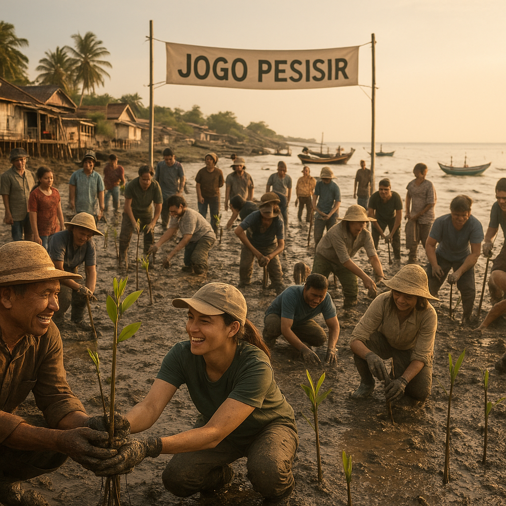 Jogo Pesisir: Ajak Warga Semarang Tanam 10.000 Mangrove untuk Selamatkan Kampung Nelayan