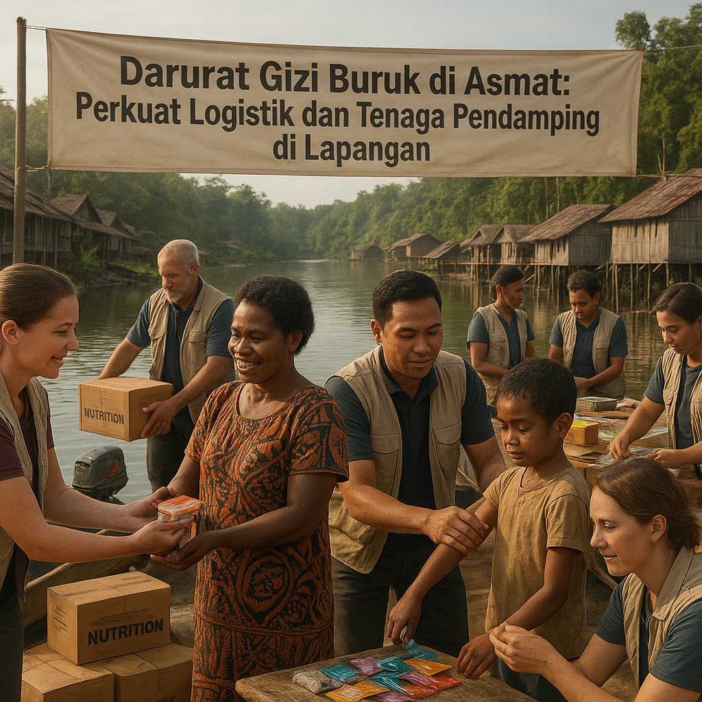 Darurat Gizi Buruk di Asmat: Perkuat Logistik dan Tenaga Pendamping di Lapangan