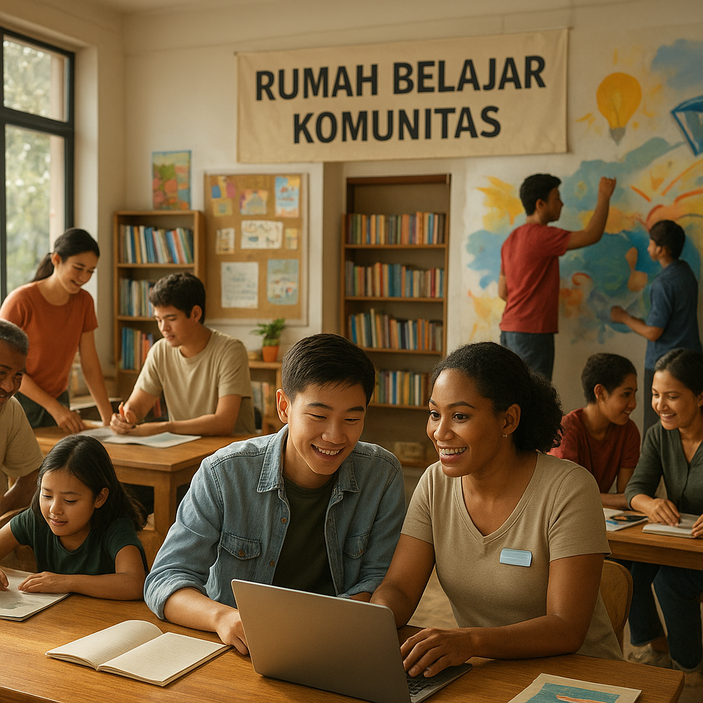 Rumah Belajar Komunitas: Jawaban atas Kesenjangan Pendidikan dan Ancaman Putus Sekolah