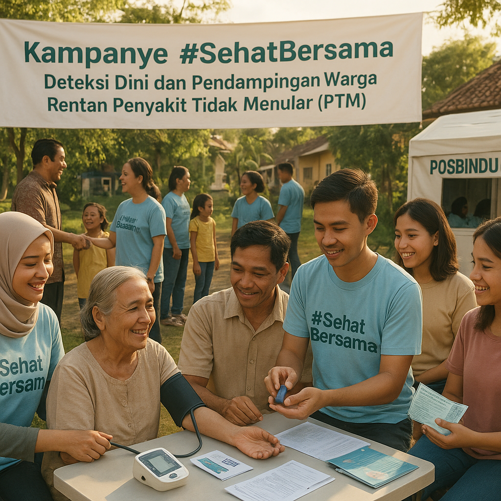Kampanye #SehatBersama: Deteksi Dini dan Pendampingan Warga Rentan Penyakit Tidak Menular (PTM)