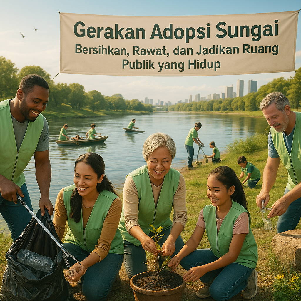 Gerakan Adopsi Sungai: Bersihkan, Rawat, dan Jadikan Ruang Publik yang Hidup