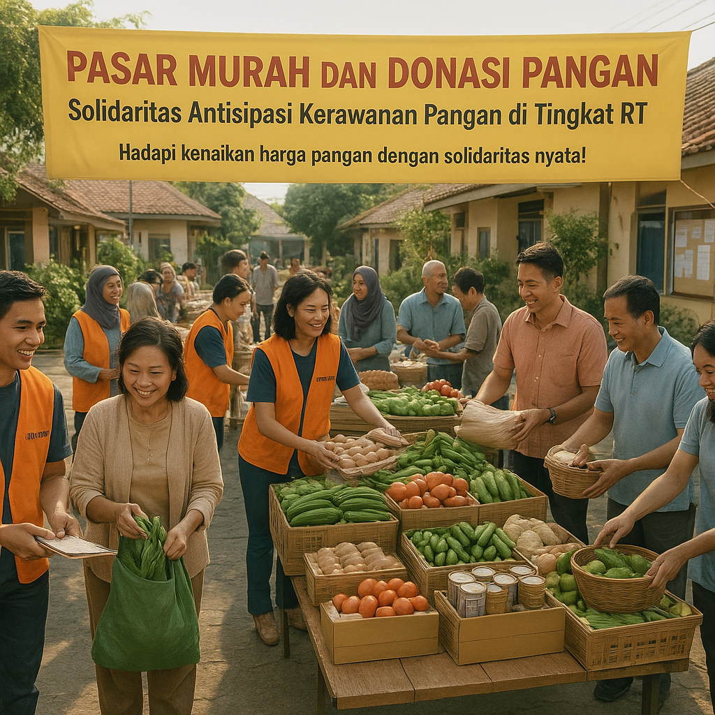 Pasar Murah dan Donasi Pangan: Solidaritas Antisipasi Kerawanan Pangan di Tingkat RT