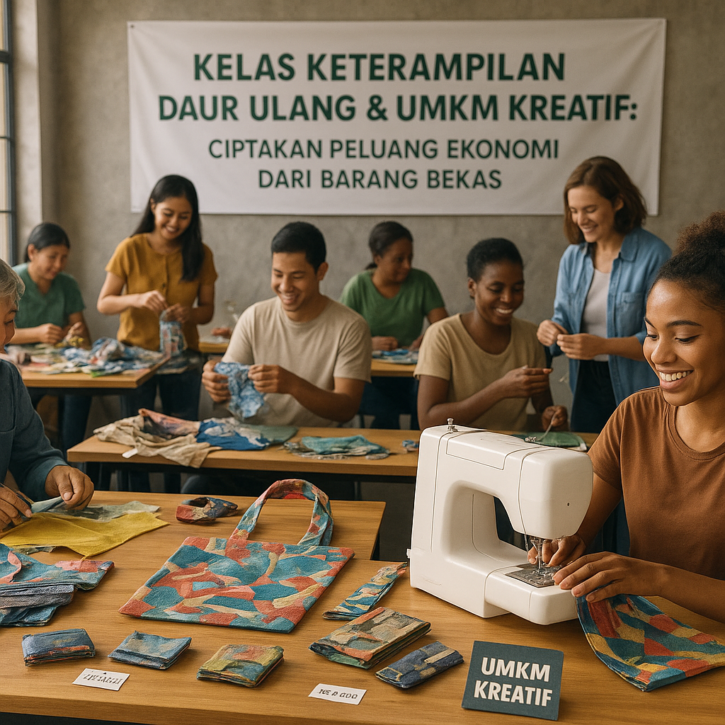 Kelas Keterampilan Daur Ulang & UMKM Kreatif: Ciptakan Peluang Ekonomi dari Barang Bekas