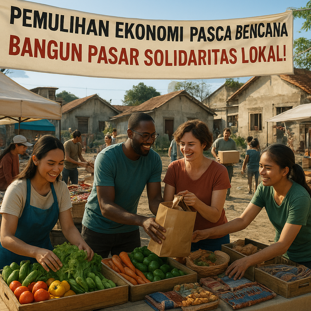 Pemulihan Ekonomi Pasca Bencana, Bangun Pasar Solidaritas Lokal!