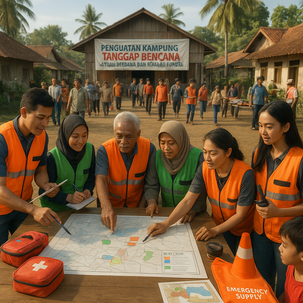 Penguatan Kampung Tanggap Bencana, Latihan Bersama dan Simulasi Komunal!
