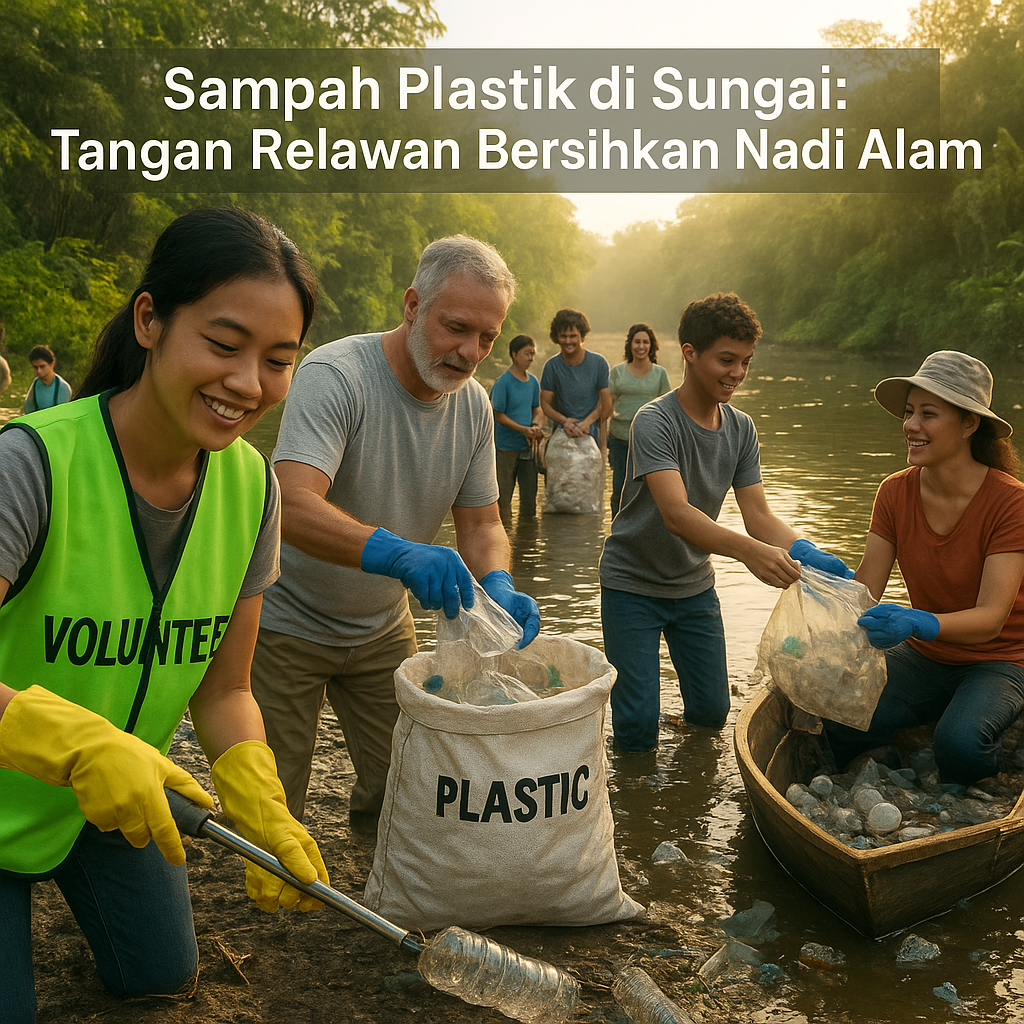 Sampah Plastik di Sungai: Tangan Relawan Bersihkan Nadi Alam
