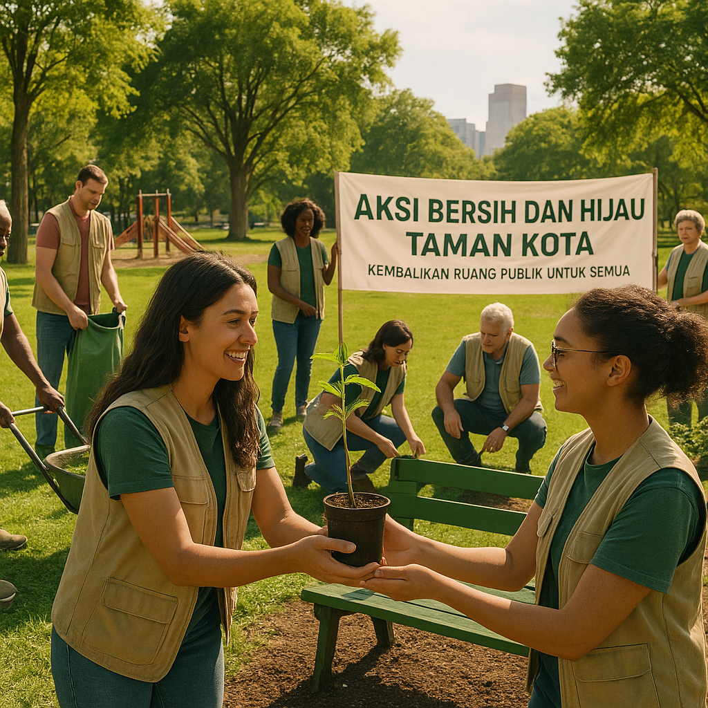 Aksi Bersih dan Hijau Taman Kota: Kembalikan Ruang Publik untuk Semua