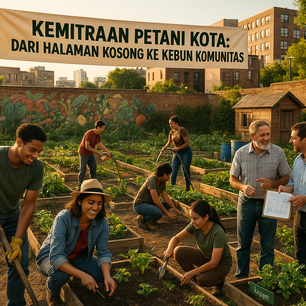 Kemitraan Petani Kota: Dari Halaman Kosong ke Kebun Komunitas